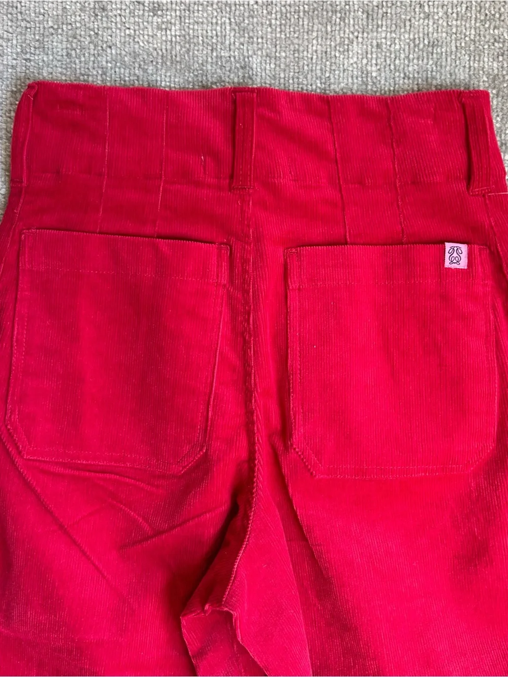NWT Simply Southern Women’s Wide Leg Red Corduroy Pants, Size Small